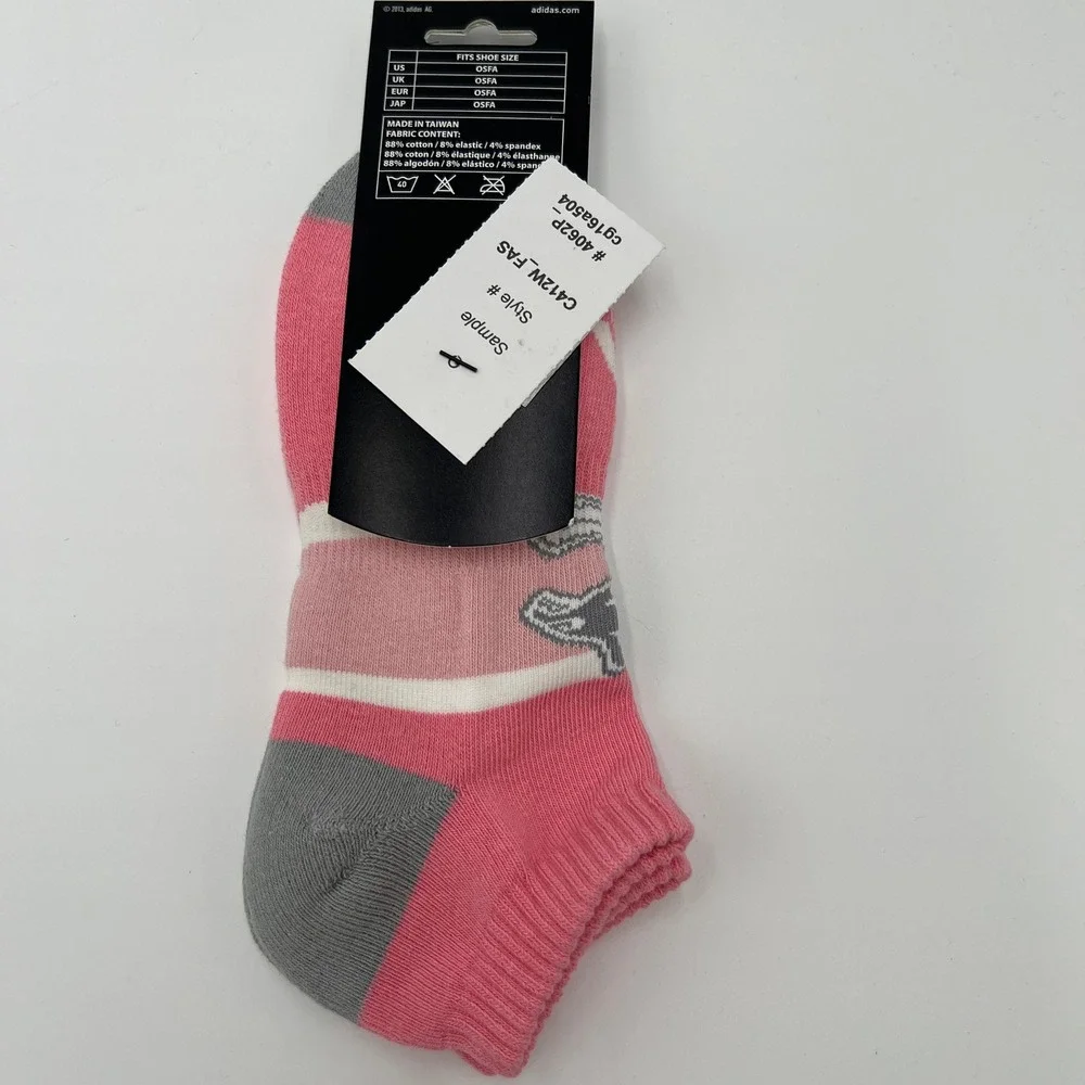 Adidas Vancouver Canucks Womens 2 Pack No Show Socks Pink‎ Navy Graphic OSFA NEW